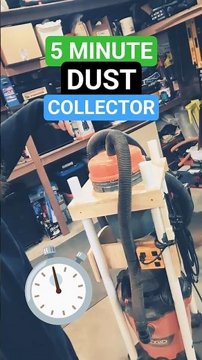 5 Minute DIY Shop Vac Dust Collection System