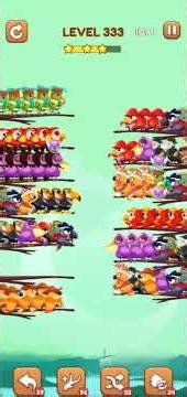 Bird Sort 2 Level 333 Solution | #birdsort #birdsortpuzzle #birdsortcolorpuzzle #birdsortcolor
