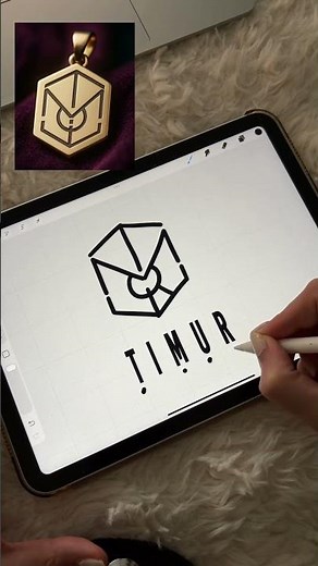 Master Name Logo Design with Procreate App #namelogo #logodesign #designprocess