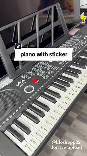 Rixton Piano Keyboard RX-612 Tutorial with Sticker Notes