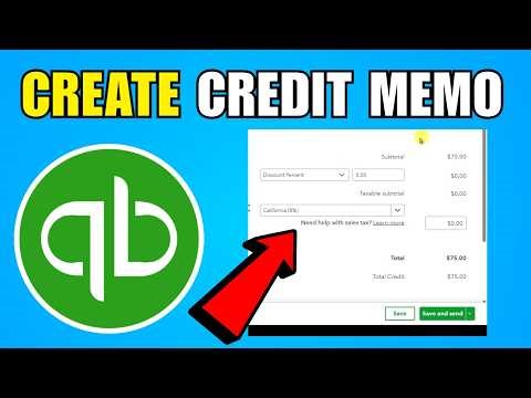 How To Create A Credit Memo In Quickbooks Online (2026) (Complete Guide)