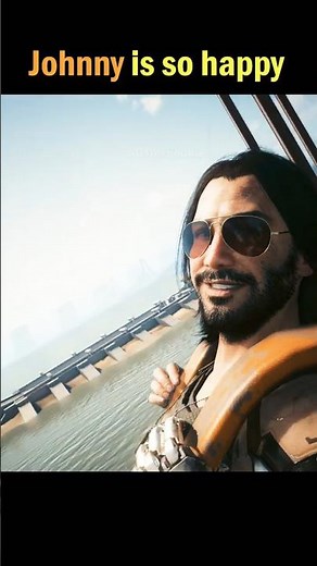 A very happy Johnny Silverhand #cyberpunk2077 #cyberpunk