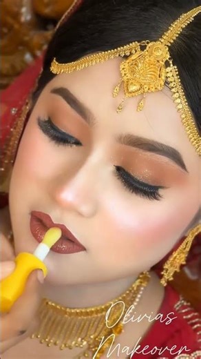 Soft Indian Bridal Makeup ✨ | Simple Bridal Look #makeup #bridelmakup