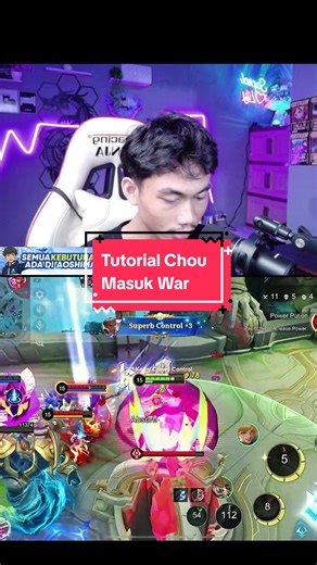 Tutorial Chou Masuk War: Strategi Terbaik di Mobile Legends