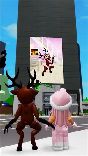 the 99 nights deer was dancing on the building😰😱#robloxshorts #roblox