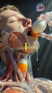 What Happens Inside Your Body When You Eat a Raw Egg? | 3D Medical Animation