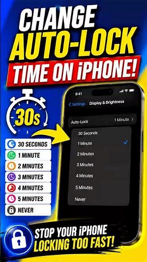 iPhone Screen Turns Off Too Fast? Change This Setting! 🔒📱