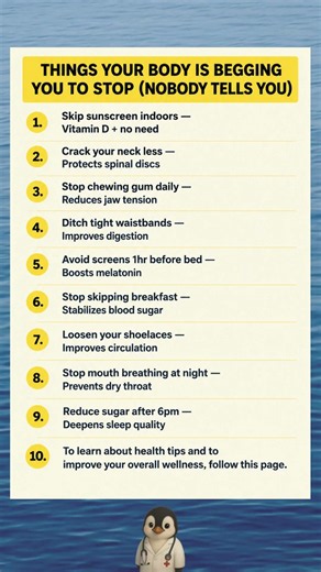 10 Everyday Habits Your Body Wants You to Stop Doing | Simple Health & Wellness Tips
