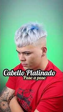 Cómo hacer cabello platinado hombre paso a paso TUTORIAL #tutorial #barbershop #barber #platinumhair