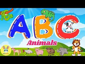ABC Animals Song | ABC Alphabet Song with Animals for Children | Nursery Rhymes | Rabbit Kids TV