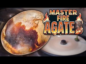 Fire Agate Cabochon – How I Made This Gem on a Rock Polishing Machine