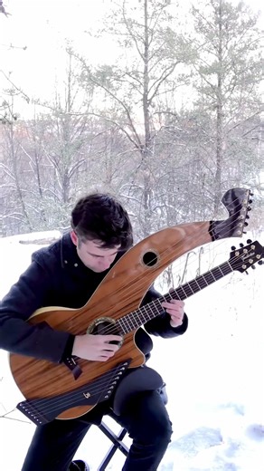 (We Three Kings) on 1 Harp Guitar 🎸🎶🎄(Beautiful Christmas Melody)