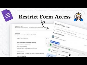 How to Make a Google Form Restricted (Limit Form Entries)