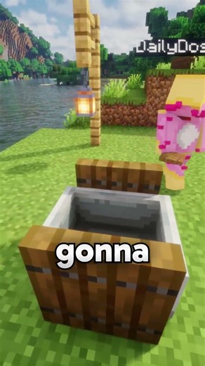 A #Minecraft chair you can sit on