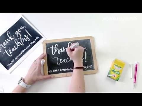 How to Trace a Design on a Chalkboard