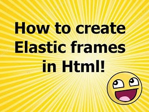 Mind Luster - Learn How to create elastic frame in Html | Html frameset tag