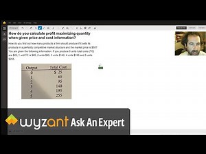 Profit Maximization Example