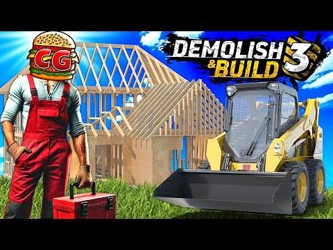 DESTROYING a House with Heavy Equipment in This NEW Simulator! (Demolish and Build 3)