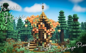 【进阶向建筑】Minecraft/建立一个幻想森林房子|教程/指南【搬运】_哔哩哔哩bilibili_我的世界_教程