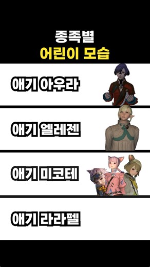 Children of each race #FF14