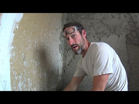How to Apply Lime-Hemp Plaster to a Brick Wall - Complete Tutorial