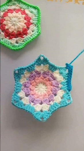 ✨ Hexagon Star Crochet Coaster – Pattern 2 Reveal!