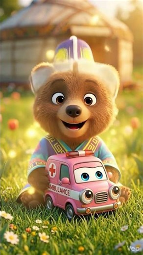 Boo the Bear Says Hello! 🧸 Toy Car Adventure | Kids Shorts #baby
