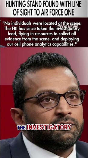 FBI uncovers hunting stand with direct line of sight to AF1 #shorts #trump #fbi #airforce1 #us #news