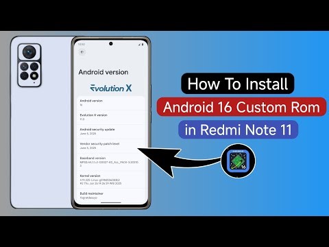 How To Install Android 16 Custom Rom in Redmi Note 11 😍