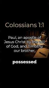 Colossians 1:1 Bible Study: Called by the Will of God
