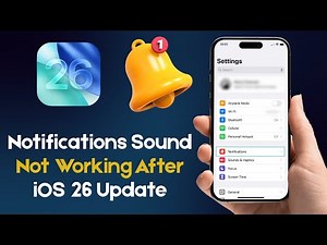 How to Fix Notifications Sound Not Working after iOS 26 Update