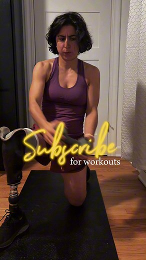 3.3K views · 54 reactions | Build strength, balance, and confidence from home with adaptive functional training. I'm a lower limb amputee sharing real workouts you can do with dumbbells—no fancy gym needed. & Subscribe for full adaptive workouts and tips for training with limb loss. | Adaptive Amputees | Facebook