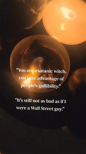Honestly, I'd still rather light candles and cast spells with the Blair Witch than hang out with the guy from The Wolf of Wall Street. #witchtok #witchcraft #spirituality #babywitch #fyp