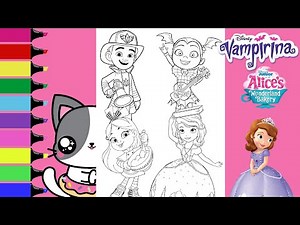 Disney JR Coloring Book Compilation Doc McStuffins Vampirina Spidey Sofia the First Firebuds