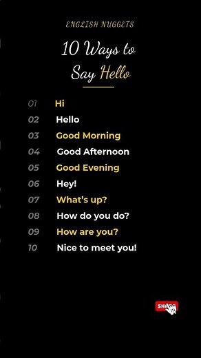 10 Ways to Say Hello in English | Improve Your English Vocabulary