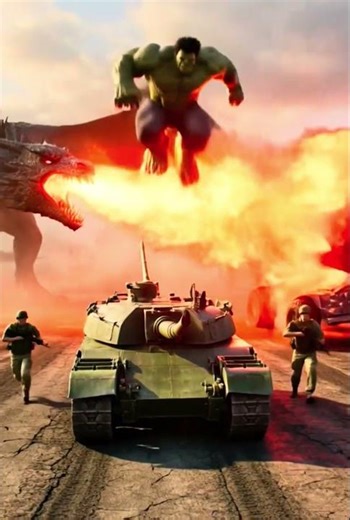 HULK Riding a Dragon vs UK Army | Ultimate London Battle 4K Cinematic