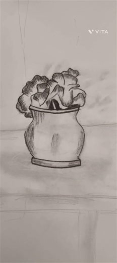 flower pot drawing