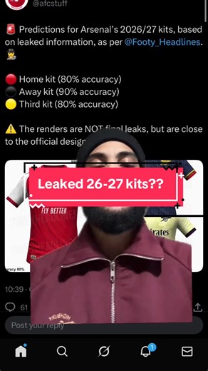 Leaked Arsenal Kits for 2026: What Fans Think