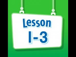 Math Envision English Lesson 1-3