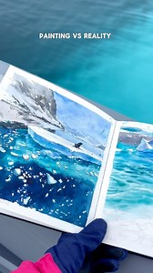 Watercolour Antártica ❤️ #antarctica #watercolor | Julia Barminova