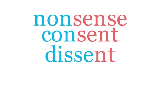 构词法——nonsense、consent、dissent