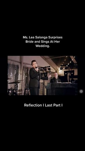 Lea Salonga Sings 'Reflection' at Wedding Ceremony