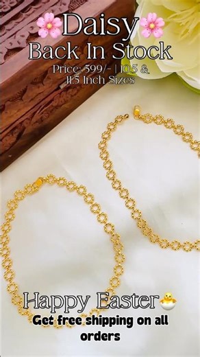 Our best seller Daisy Back In Stock🌻🌸#ragaah #goldplatedjewellery #trending