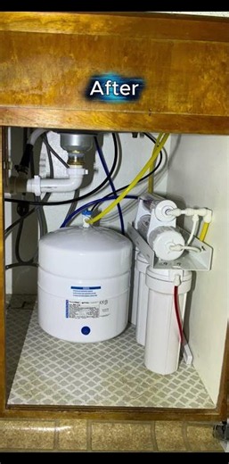 Reverse Osmosis Water Filter Installation | Under Sink RO System Before & After
