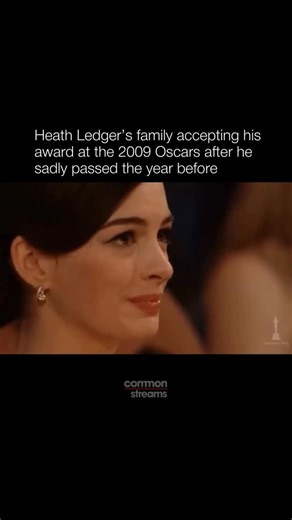 Common Streams on Instagram: "After creating the perfect depiction of The Joker in The Dark Knight (2008), Heath Ledger tragically lost his life to an accidental OD. While he sadly did not live to see its release in July 2008, he was posthumously awarded an Oscar for Best Supporting Actor, his family accepted the award on his behalf. The entire room, and the world watching, were moved as his name was announced the winner and his family approached the stage to give thanks for his award. He certai