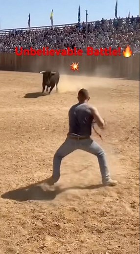 Bull vs Human – The Moment You’ll Never Forget 😱🐂