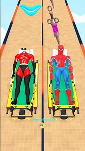 Spiderman vs elasti girl - GTA V New Build a Queen Run Funny Epic Challenge