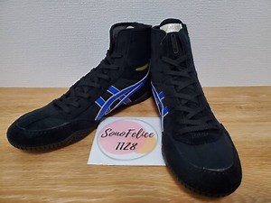 ASICS Wrestling Shoes 1083A001 EX-EO TWR900 Black Blue Line Gold Boxing Shoes | eBay