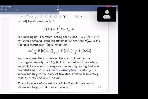 北京某高校 Stochastic Analysis and its Applications-17