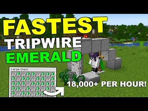 NEW Minecraft Easy Tripwire and Emerald Farm 1.21